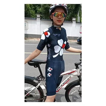 Женская одежда для велоспорта, дорожный велосипед для триатлона, Королевский синий кожаный цельный костюм с короткими рукавами, Летняя подушка Go Pro20D