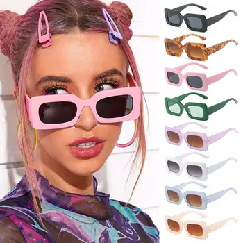 Новые женские солнцезащитные очки, популярные Винтажные прямоугольные солнцезащитные очки, Женские очки UV400 с антибликовым покрытием, солнцезащитные очки для рыбалки, езды на велосипеде