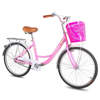 26-дюймовый винтажный велосипед с рулями из высокоуглеродистой стали и алюминиевого сплава Взрослые студенты Ездят на работу и в школу на велосипеде