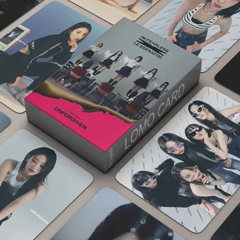 Kpop LE SSERAFIM НОВЫЙ Альбом UNFORGIVEN Фотокарточки Girl Group Открытка Lomo Cards HD Фотокарточка для Фанатов Подарок