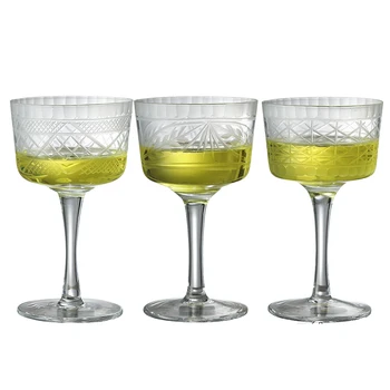 Бесплатная доставка 4ШТ 150 МЛ бокал для мартини Хрустальная коктейльная чашка Набор бокалов для коктейлей из 4