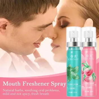 20 мл фруктового дыхания, персиково-мятный освежитель дыхания, спрей для лечения неприятного запаха изо рта, спрей для освежающего ухода за полостью рта, жидкость