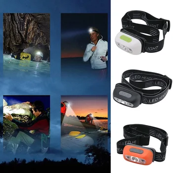 Индукционные фары для ночного бега 5 Вт 1000 мАч Фонарь для ночной рыбалки USB зарядка Сильный свет IPX5 Водонепроницаемый для пеших прогулок на открытом воздухе