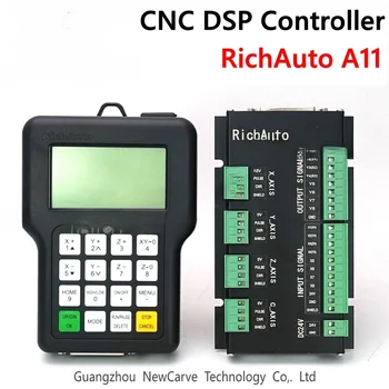 Контроллер с ЧПУ RichAuto DSP A11 A11S A11E 3-Осевой USB-Контроллер Пульт Дистанционного управления для Системы Управления Маршрутизатором с ЧПУ Руководство NEWCARVE