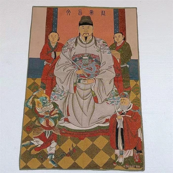 Тханка, Император Вэньчан, картина с вышивкой Тханка, изысканная картина для украшения дома, благоприятный
