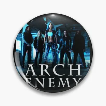 Arch Enemy - шведская мелодичная смерть, мягкая булавка с изображением персонажей видеоигр, женская шляпа, Милая одежда, воротник, украшения, Декор, Любитель забавных