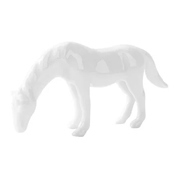 Керамическая Белая отделка, Изящное Украшение в виде лошади, Обеденный стол, водные игрушки для микро-озеленения, Ландшафтный дисплей для садоводства, Бонсай