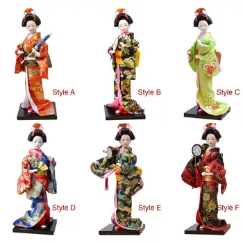 Этнические японские куклы Гейши Народные для дома Украшение столешницы Статуэтка Японская кукла Украшения для декора Девушки