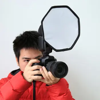 Горячая 20-сантиметровая Универсальная складная софтбокс с рассеивателем для вспышки Профессиональная софтбокс с восьмиугольным рассеивателем для вспышки для Canon Nikon Sony