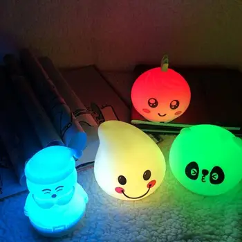Семицветная светодиодная лампа теплого цвета для детей, спящих с обесцвечиванием и декомпрессией ночника