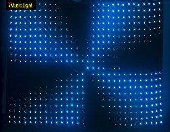 P9 3x6m Stage RGB Curtain Light LED Video Cloth DMX Control С SD-картой