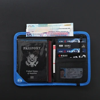 Водонепроницаемый держатель для паспорта Дорожный кошелек Многофункциональный Маленький кошелек для кредитных карт Сумка для хранения Портативная сумка для хранения документов