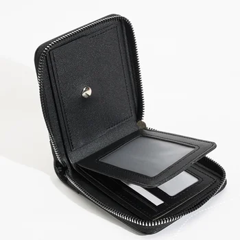 Мужской короткий кошелек RFID с защитой от кражи ZeroWallet, мужской модный брендовый кошелек, Короткий кошелек с горизонтальной складкой, Антимагнитный держатель для карт