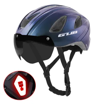 GUB Велосипедный Шлем Со Светодиодной Подсветкой Магнитный Выпученный Велосипедный Шлем MTB Дорожный Велосипедный Шлем Спорт На Открытом Воздухе Безопасная Шляпа Для Мужчин Женщин Взрослых