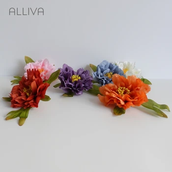 10 шт./лот ALLIVA розничная продажа с одним цветком новейшие искусственные цветы для украшения своими руками красивая картина маслом пион 4 цвета