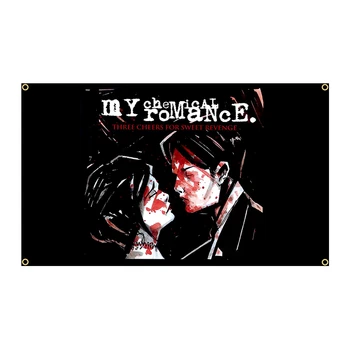 90x150 см Украшение в виде флага My Chemical Romance, гобелен FLAGCORE